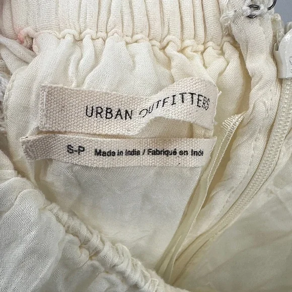 Urban Outfitters Dress off white Cream Halter Neck Ruffle size small - Picture 7 of 7